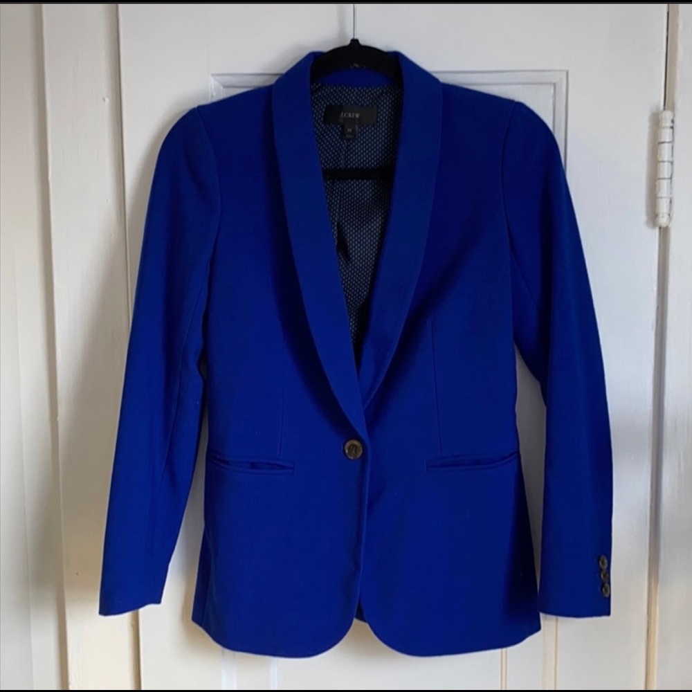 JCrew 00 Parke Blazer in Bright Indigo